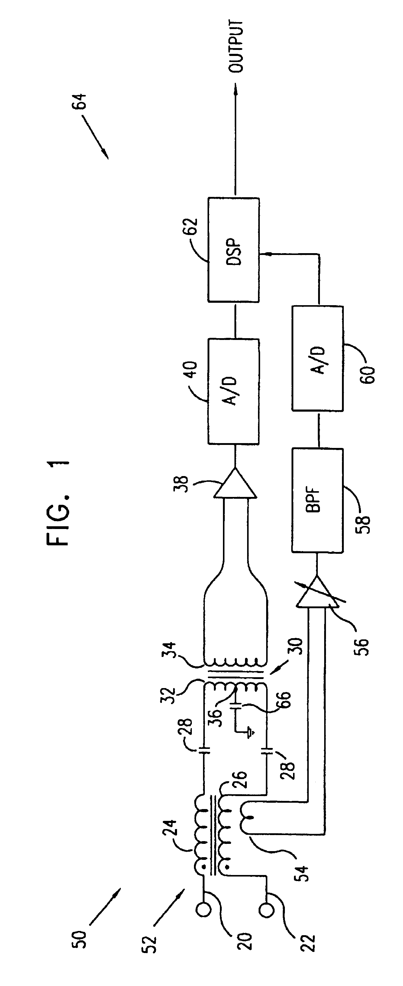 Method and apparatus for RF common-mode noise rejection in a DSL receiver