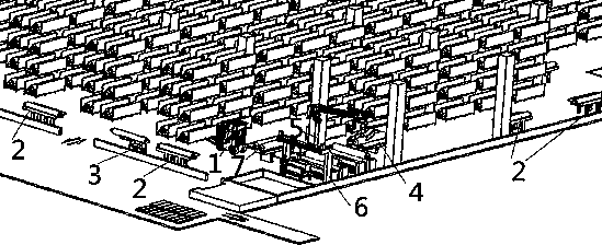 Distribution system adopting AGV assisting in finding cloth from warehouse