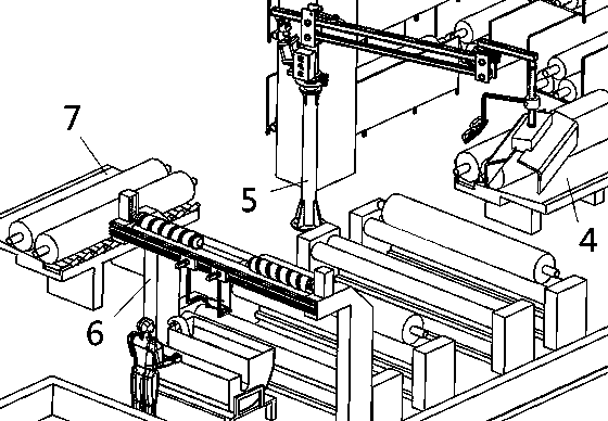 Distribution system adopting AGV assisting in finding cloth from warehouse