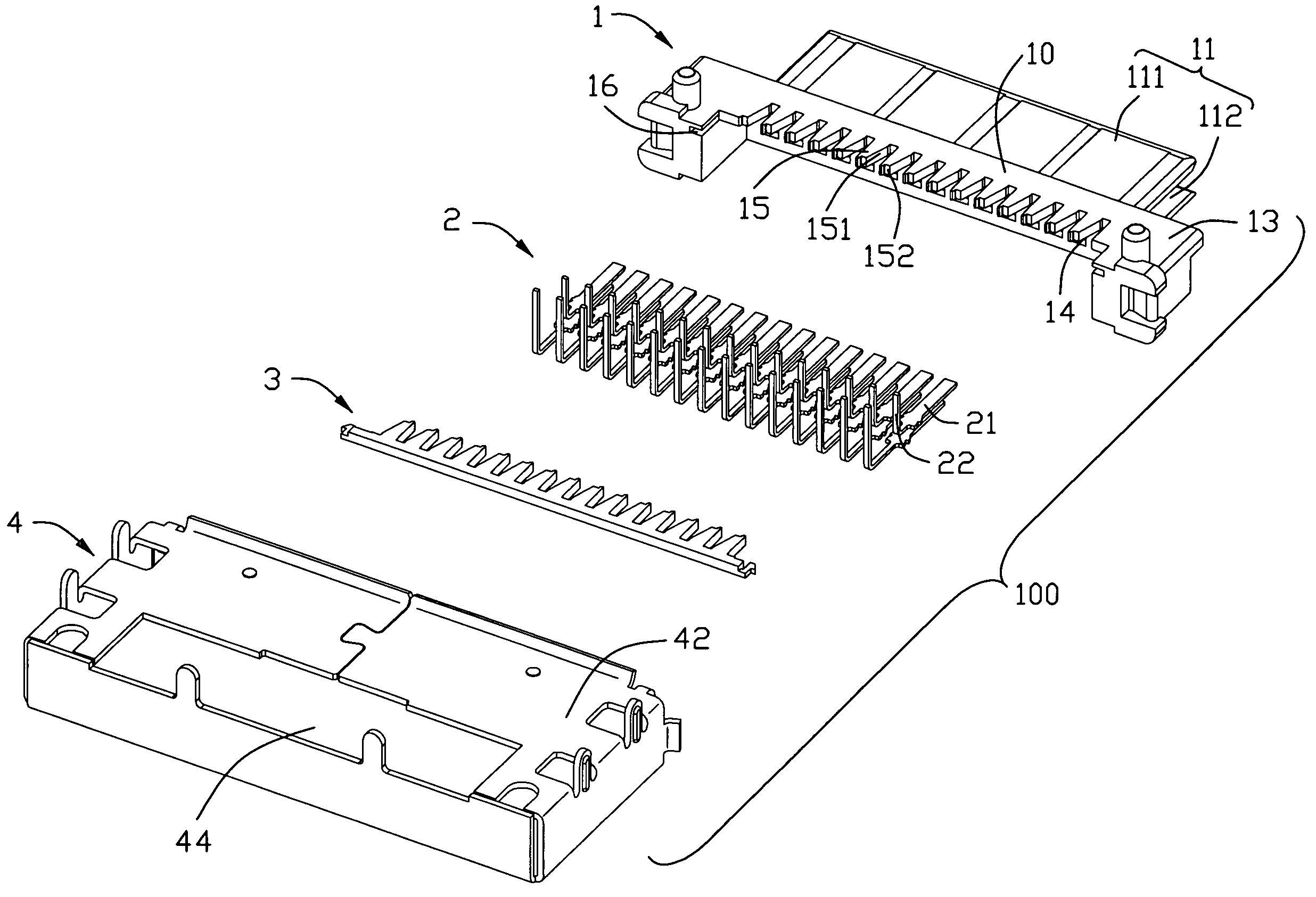 Electrical connector with improved positioning device