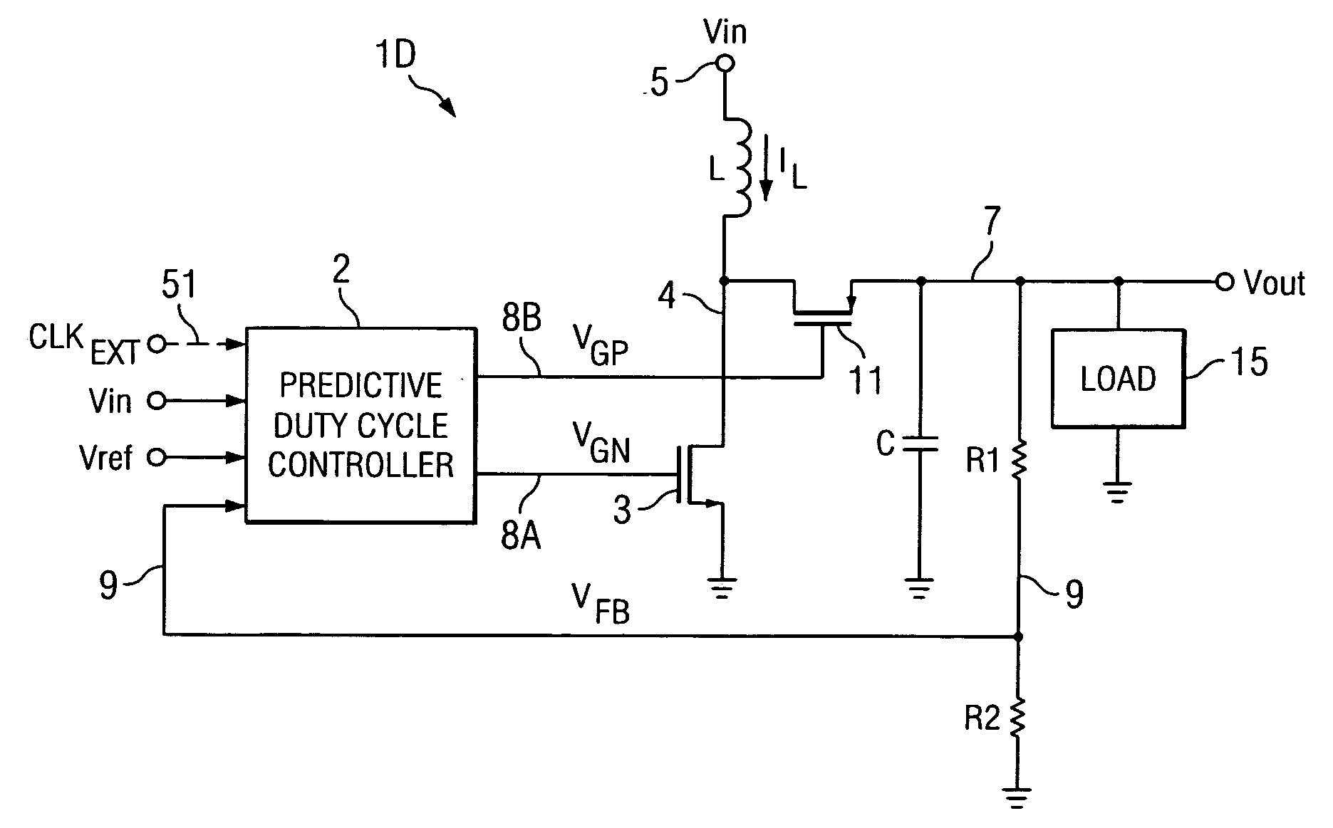 Predictive duty ratio generating circuit and method for synchronous boost converters operating in PFM mode
