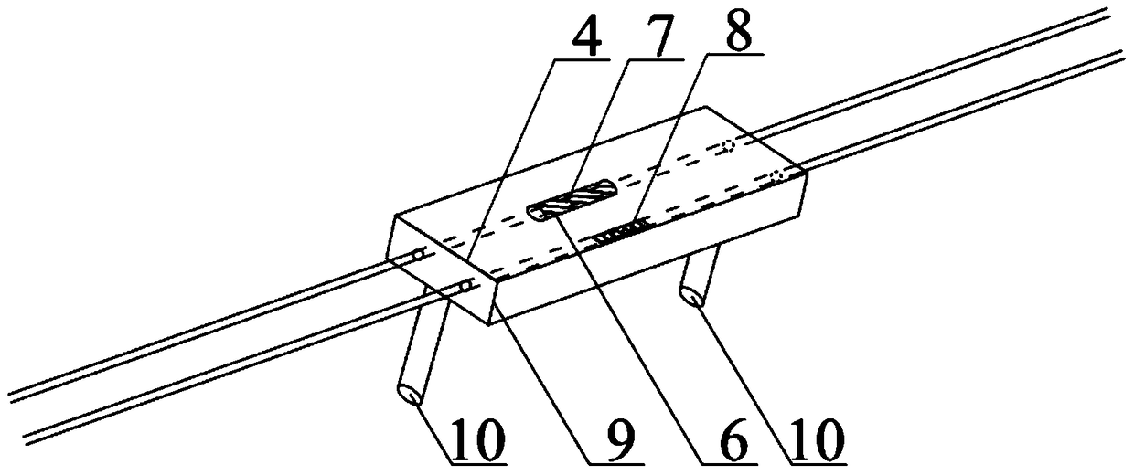 Fiber grating sensor insert for molded product detection and manufacturing method thereof