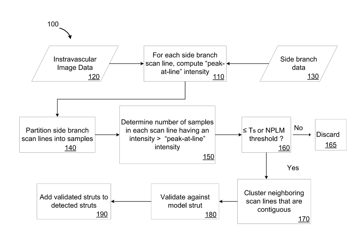 Detection of Stent Struts Relative to Side Branches