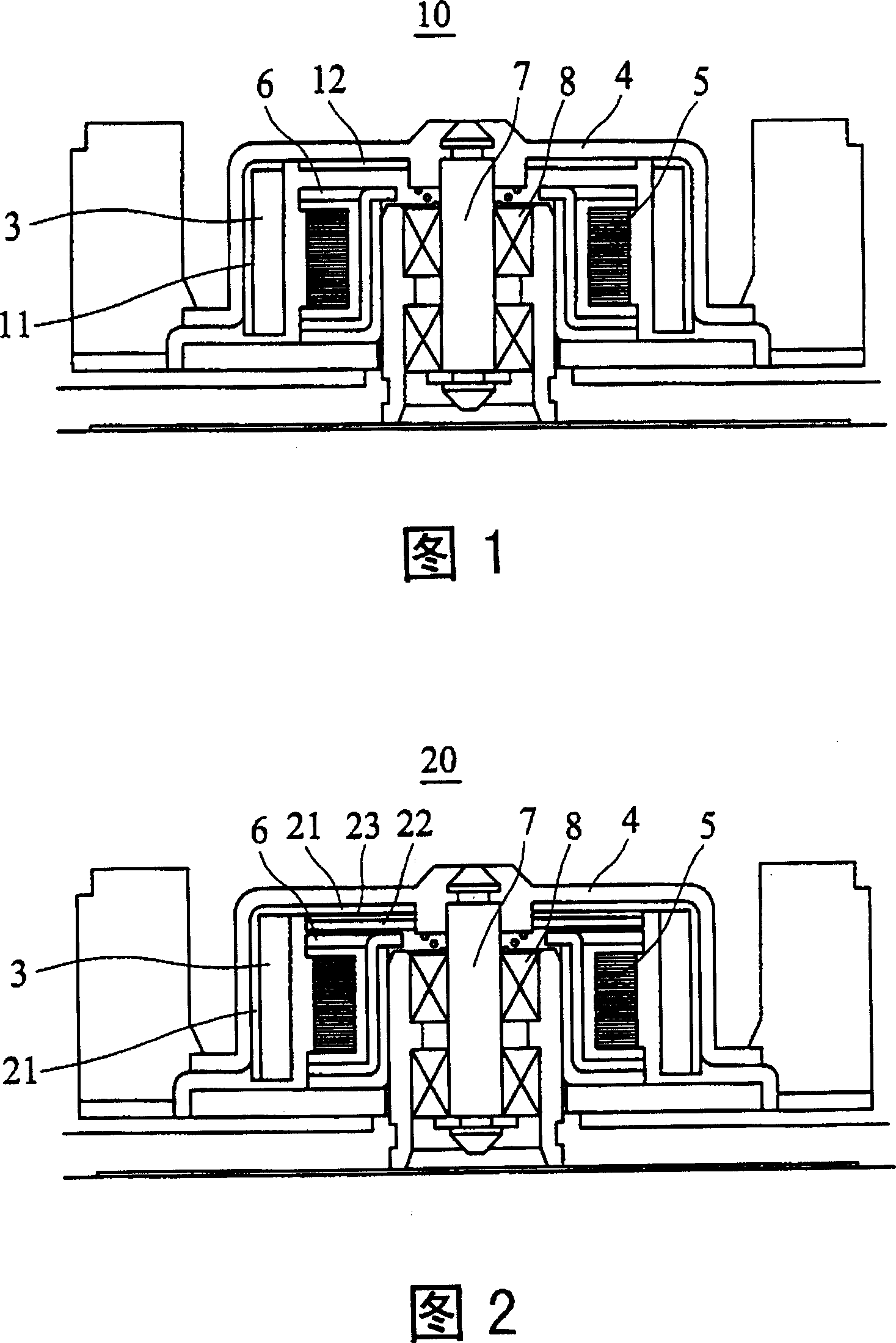 Motor with rotor balancer