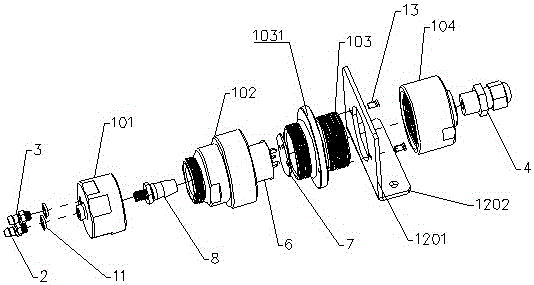 Gas sensor and method for detecting methane gas concentration in septic tank using same