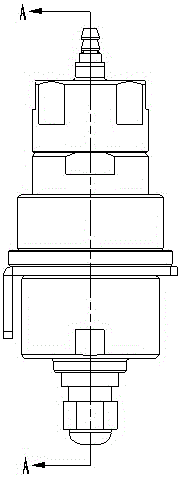 Gas sensor and method for detecting methane gas concentration in septic tank using same