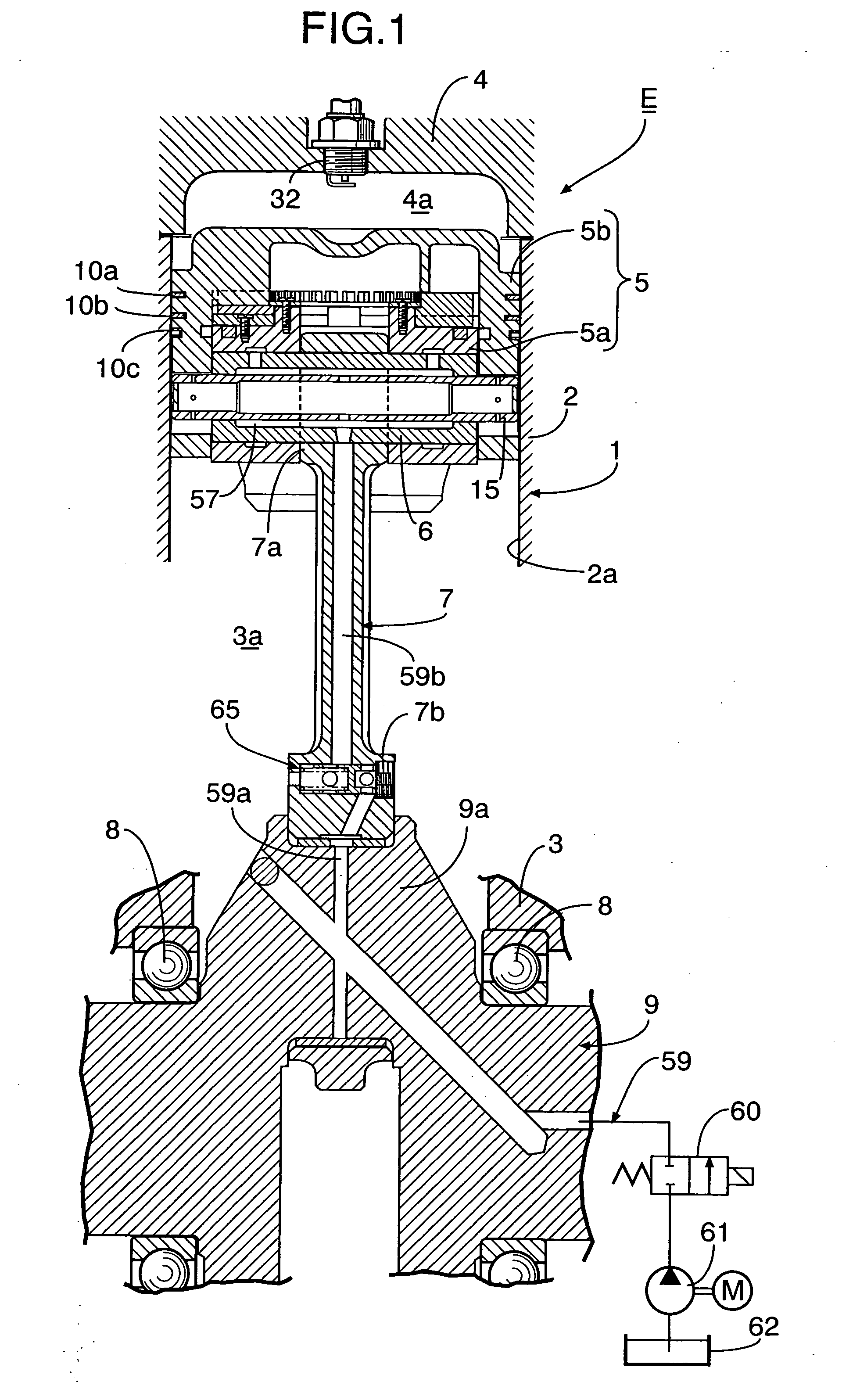 Control device for hydraulic actuator in piston