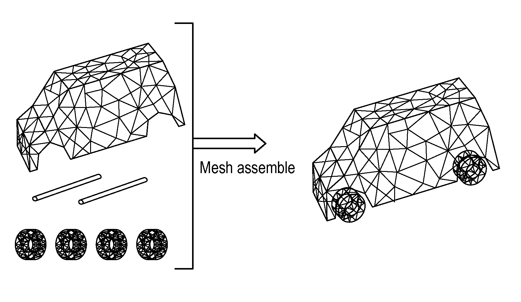 Decoupled parallel meshing in computer aided design
