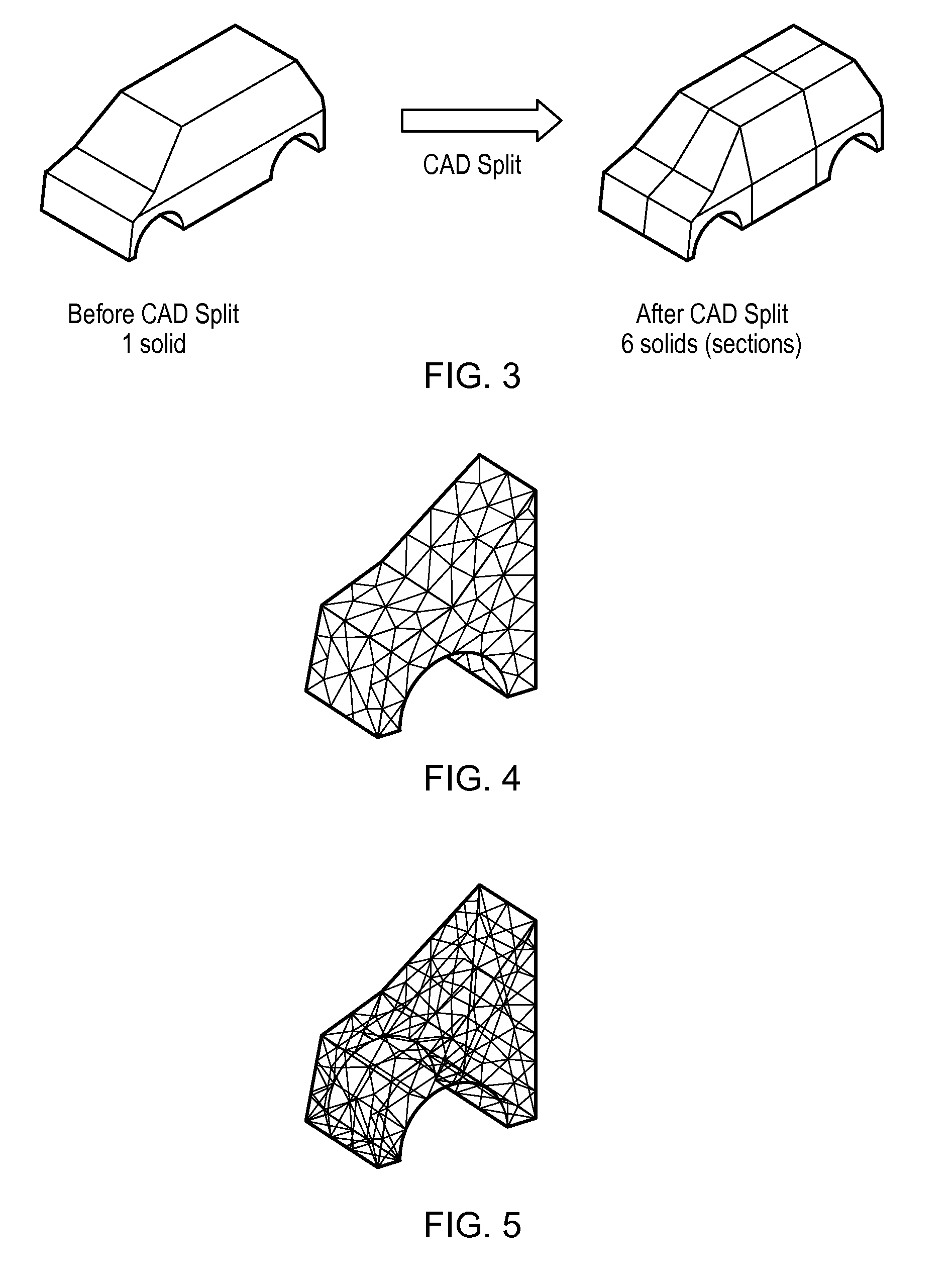 Decoupled parallel meshing in computer aided design