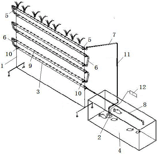 Dynamic experiment research simulation device for aquatic flora and fauna