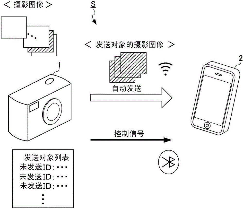 Photographing apparatus and sending control method