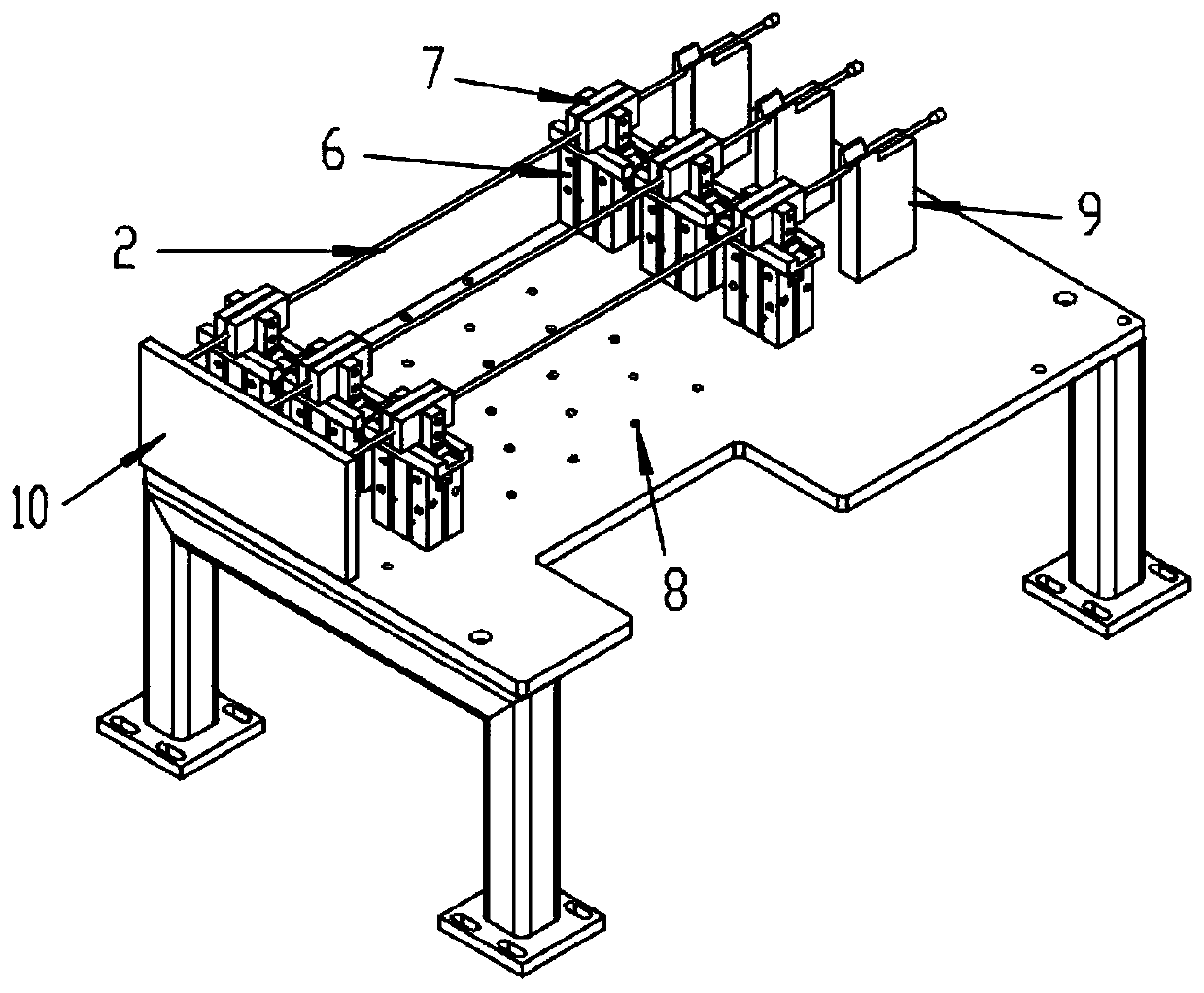 Copper pipe side-by-side automatic bending device