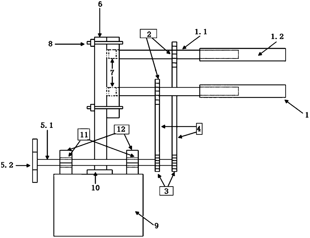 Chain-type manual locking device for blowout preventer and using method thereof