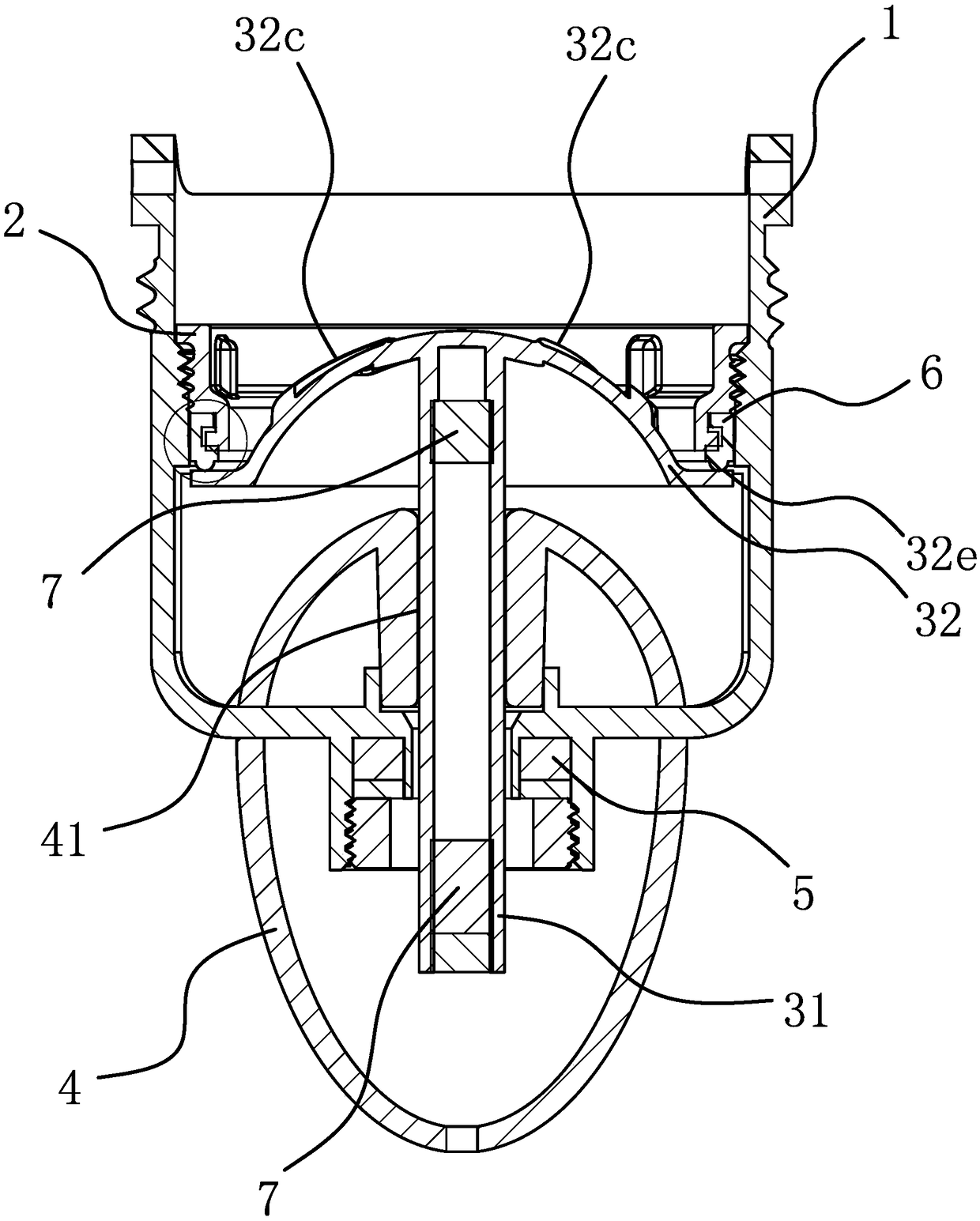 A seal for a floor drain core