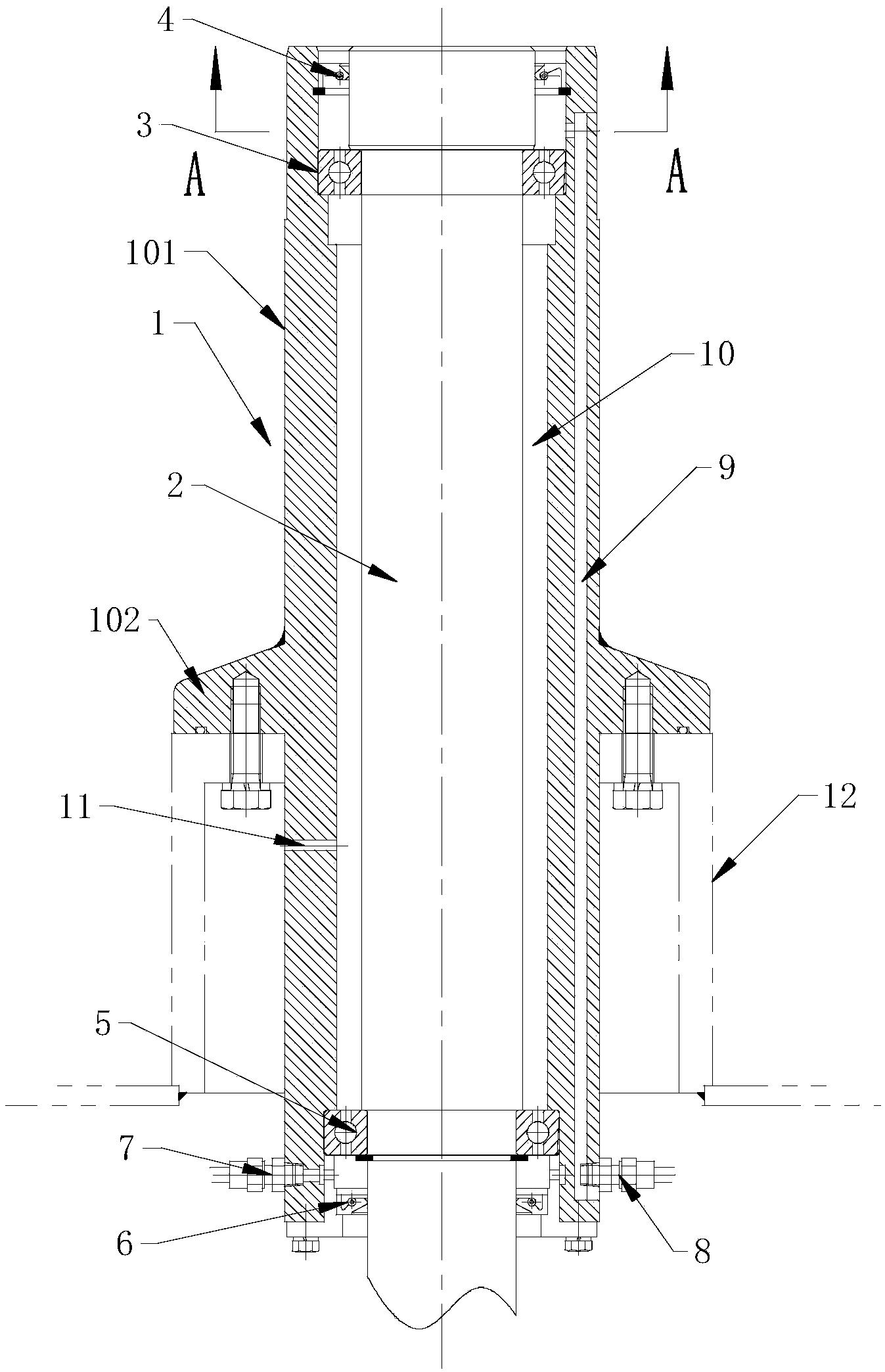 Lubricating device of wheel shifting shaft of sterile filling machine