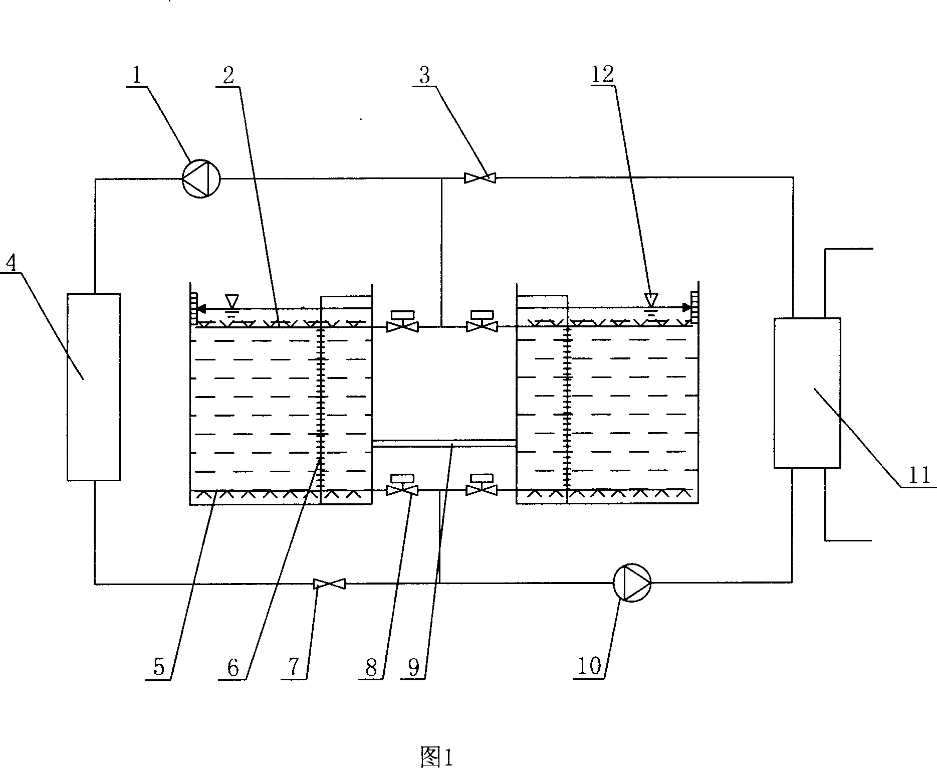 Water energy-storage system with multi flume tanks and using method thereof