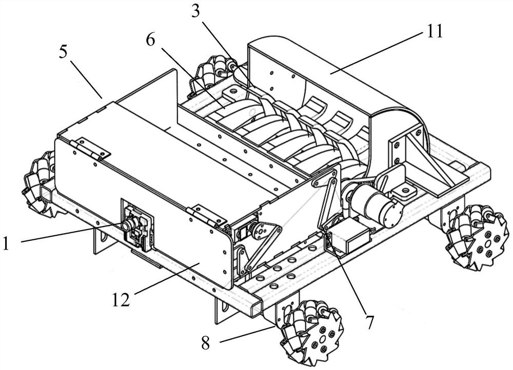 Tennis ball collecting robot