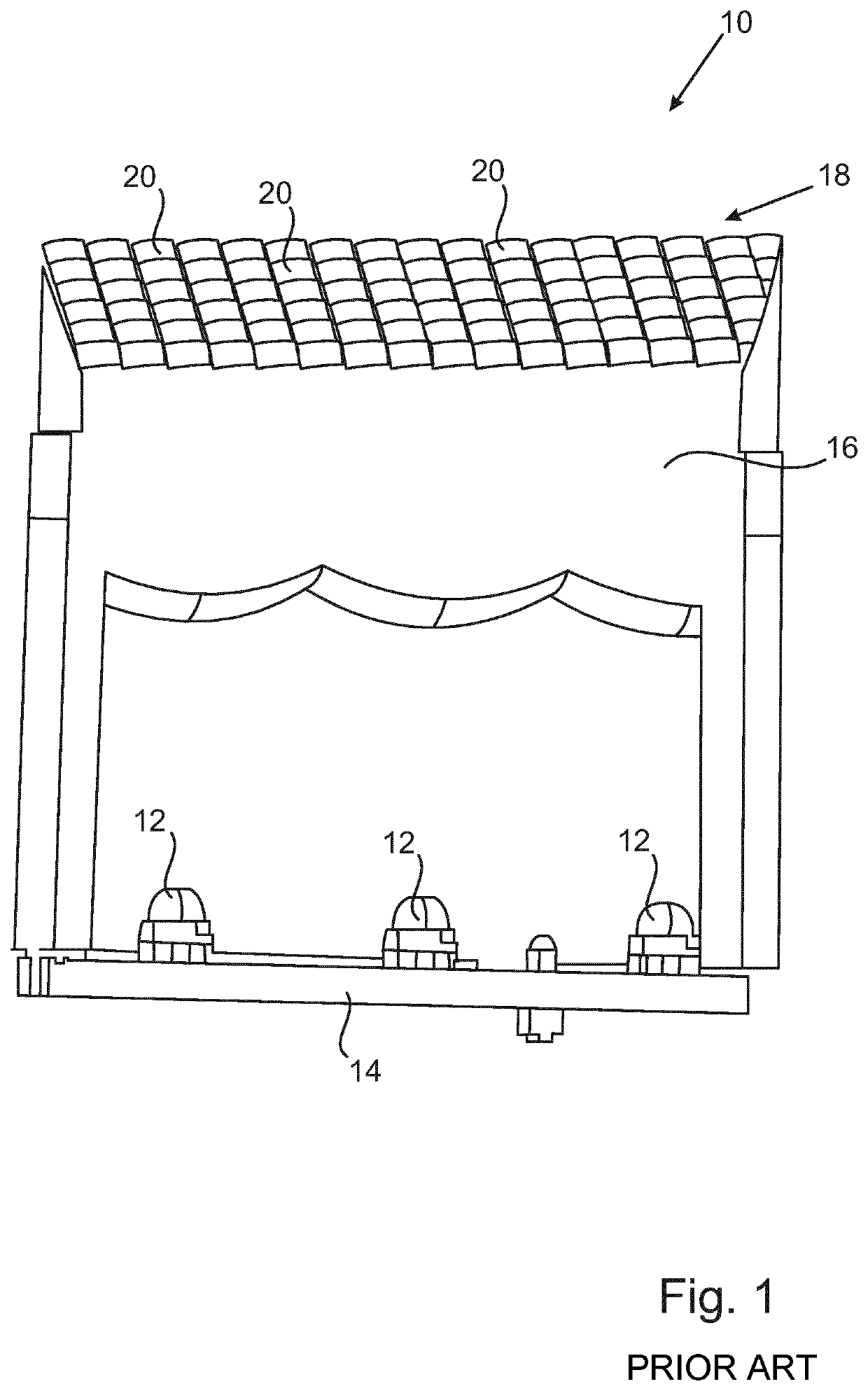 Luminaire, rear view device, and motor vehicle having luminaire