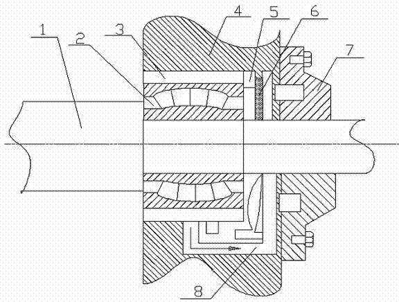 Oil leakage-preventing structure of wind driven generator reductor