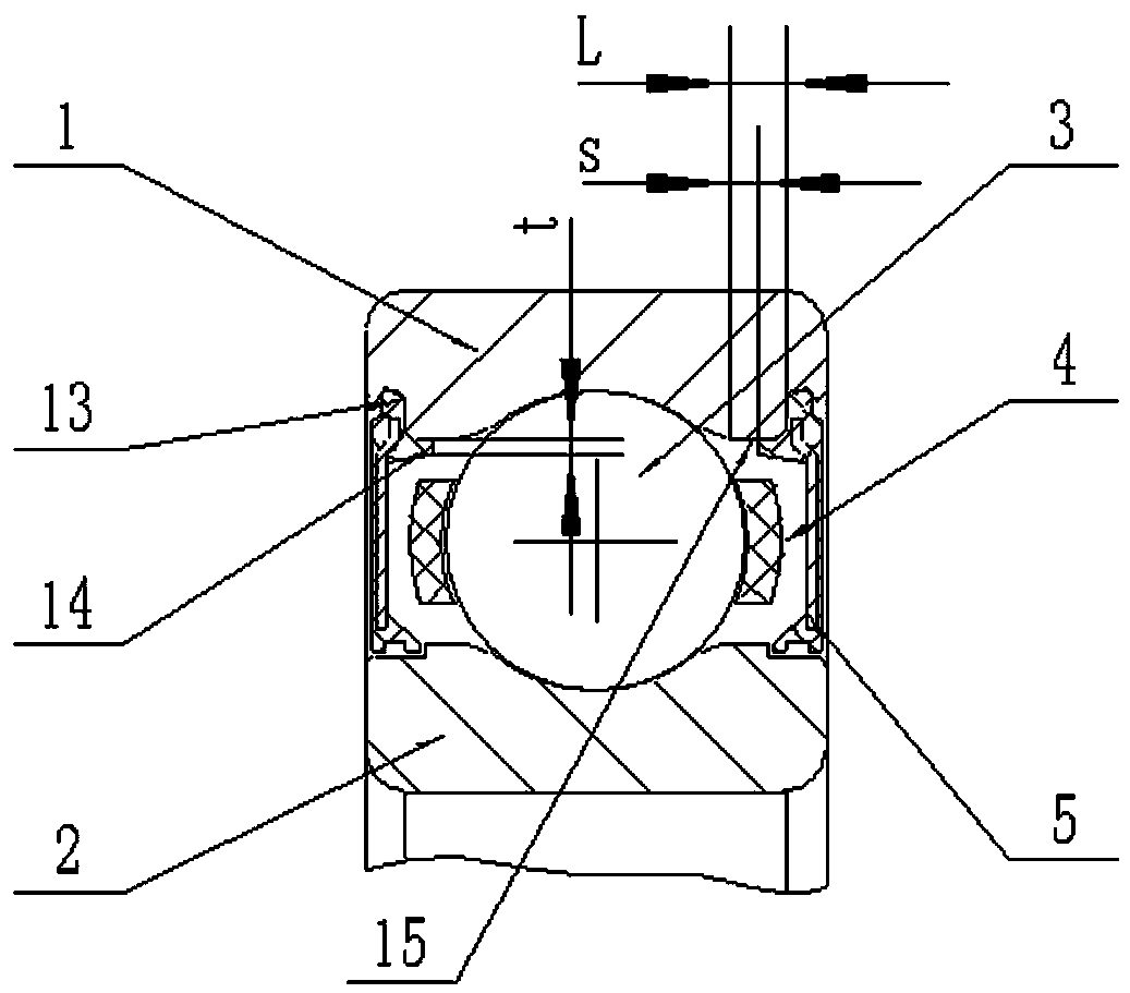 A high-speed deep groove ball bearing