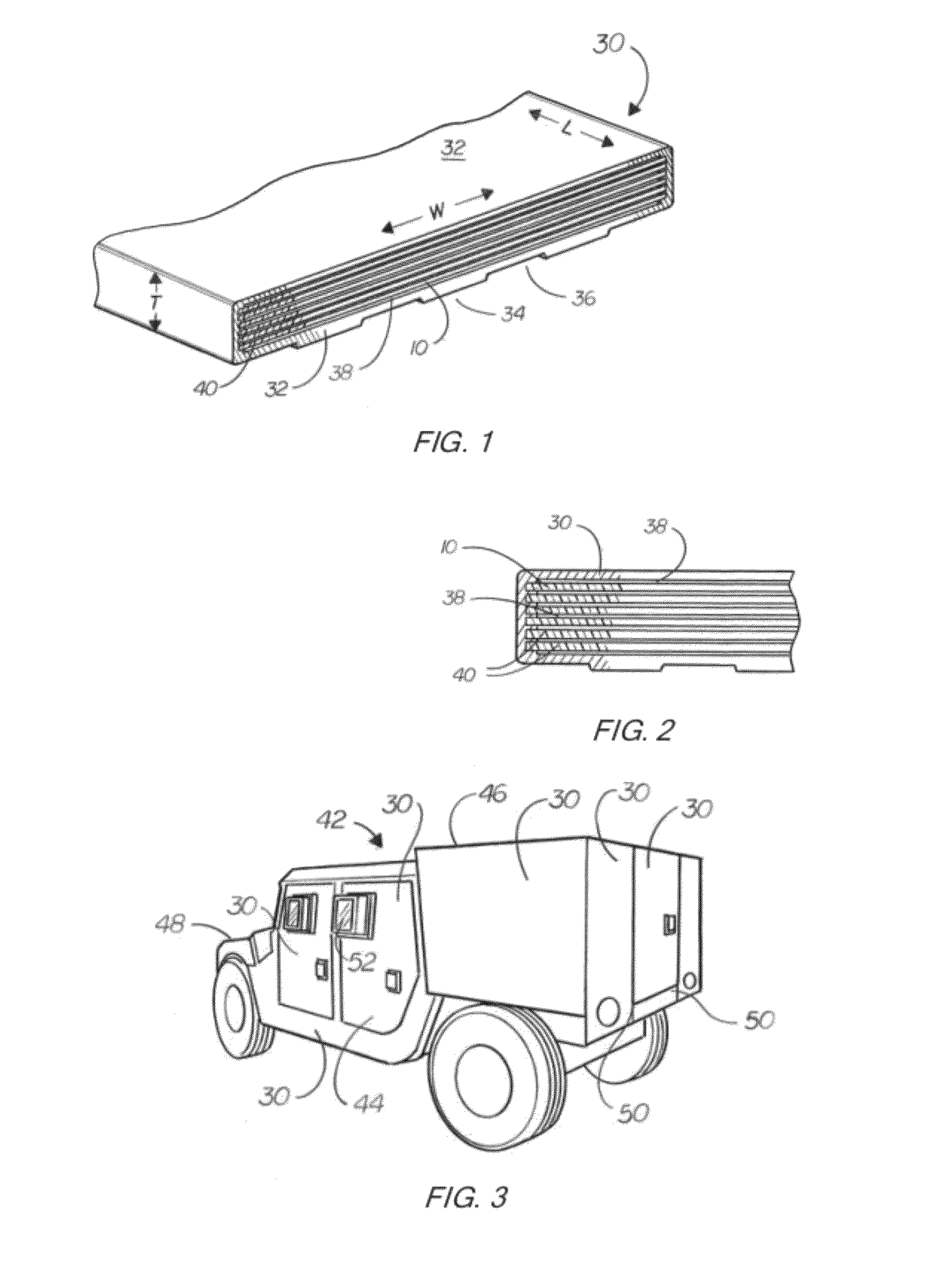 Non-metallic armor article and method of manufacture