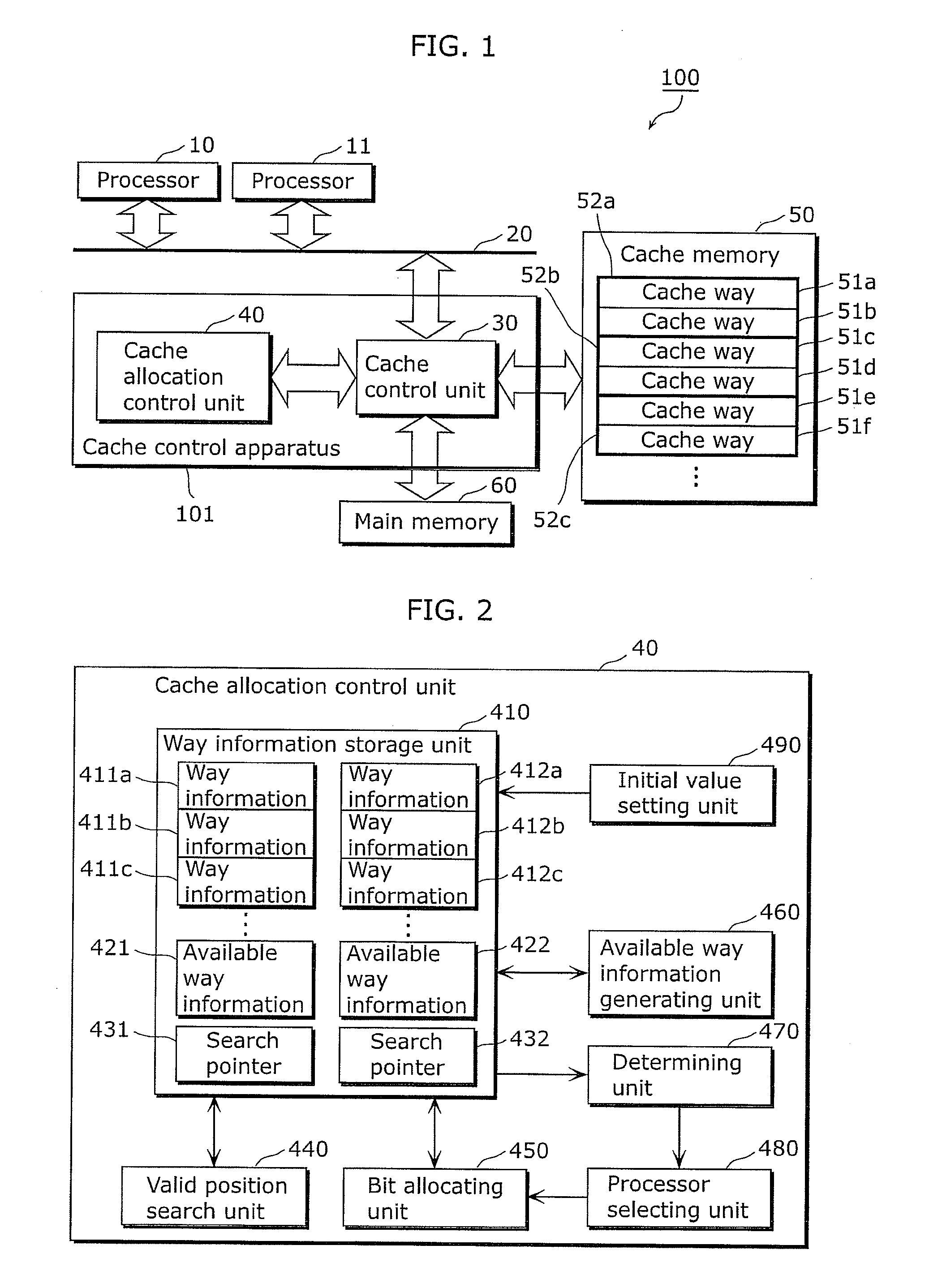 Cache control apparatus, and cache control method