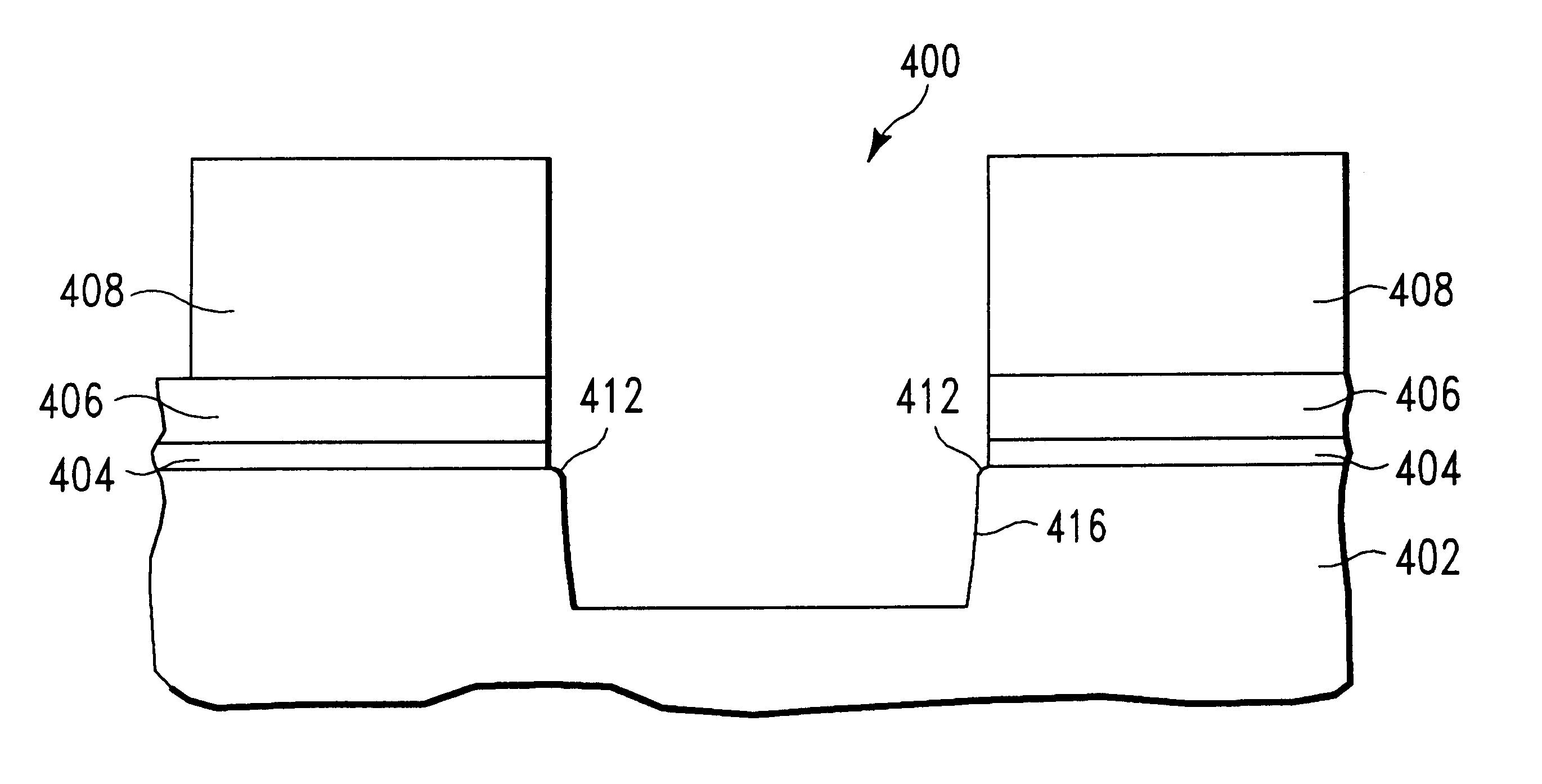 Method for etching a trench having rounded top corners in a silicon substrate