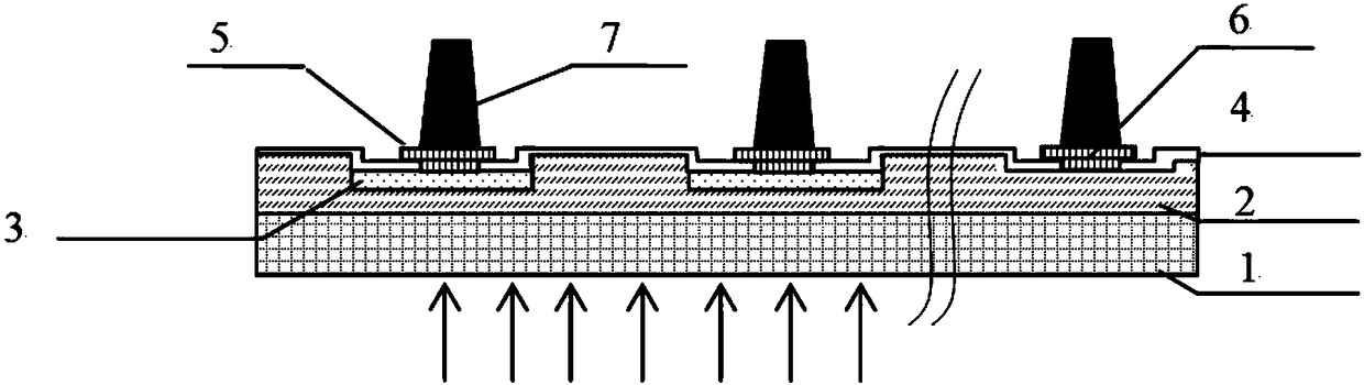 A Low Damage Buried Junction HgCdTe Detector Chip