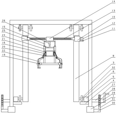 Well lid lifting device for construction