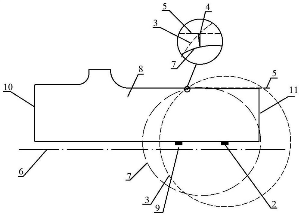 Method for quantizing transverse cracks on surface of fan spindle by utilizing spindle center hole position excitation ultrasonic waves