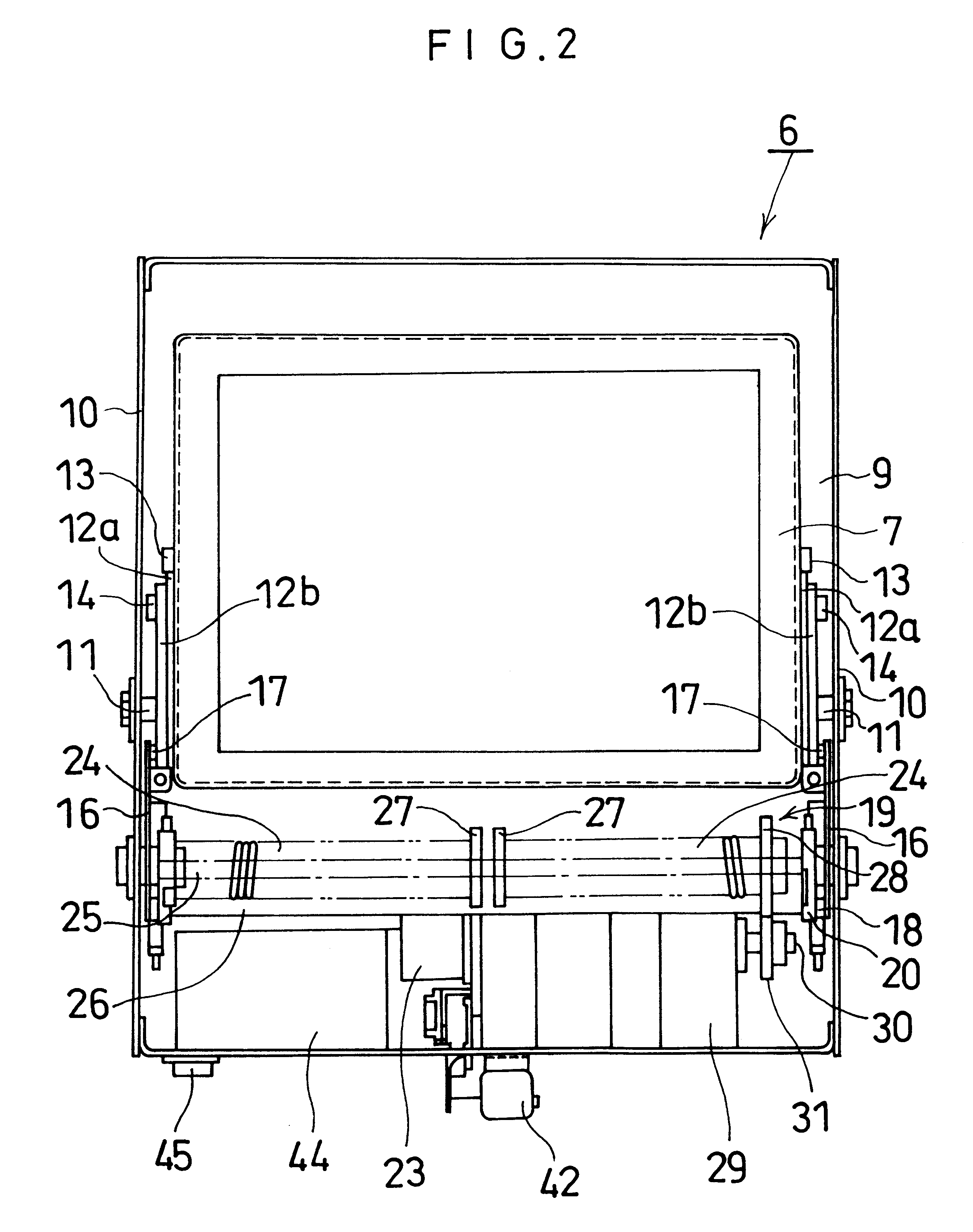 Stowing apparatus of picture monitor for transportation
