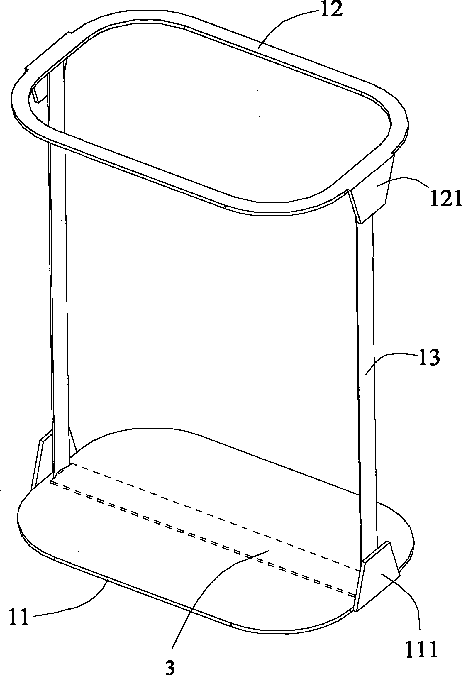 Manufacturing method of foldable garbage can and product thereof