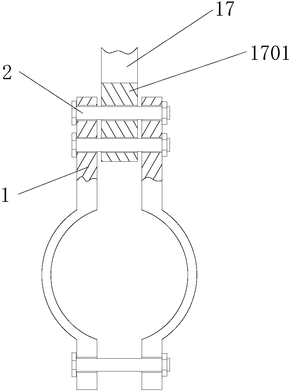 Anti-loose supporting-hanging frame for pipe installation