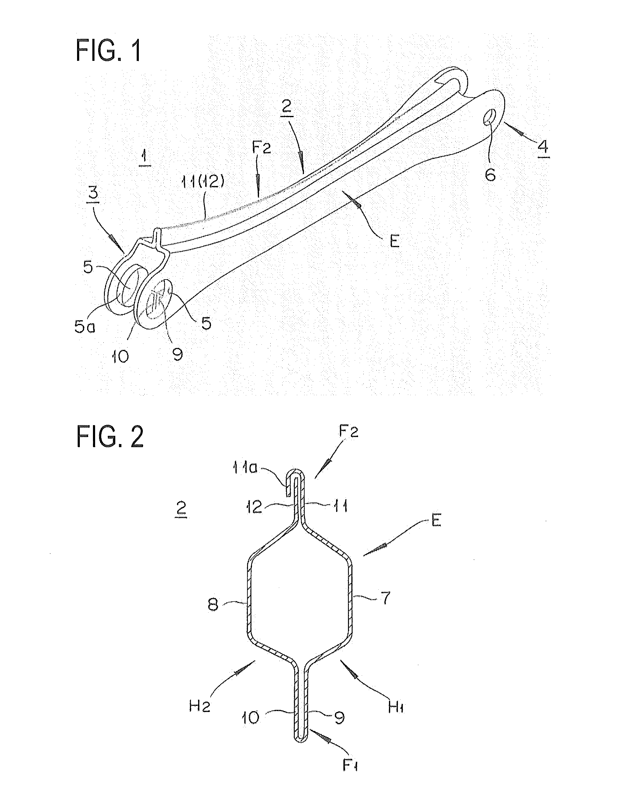Arm component for vehicles and its manufacturing method
