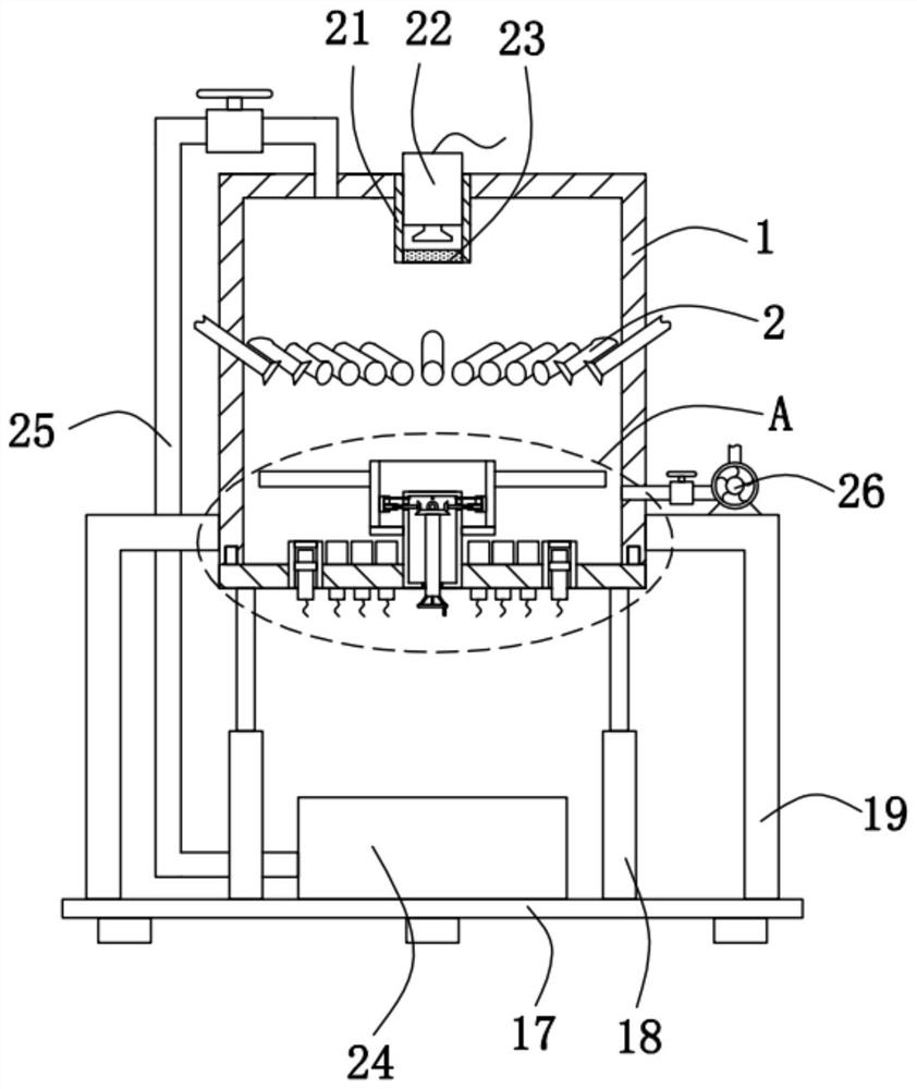 Aero-engine blade thermal barrier coating thermal fatigue testing device based on temperature sensor