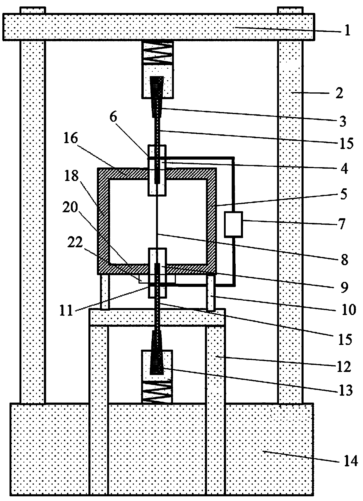 Tensile test device and heating device