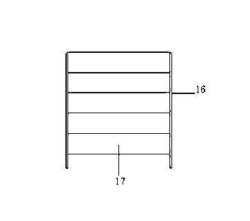 Rectangular square box breakwater structure and physical model testing device thereof
