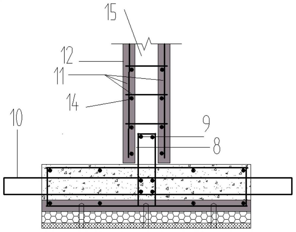 Single-side-overlapped straight prefabricated part joint