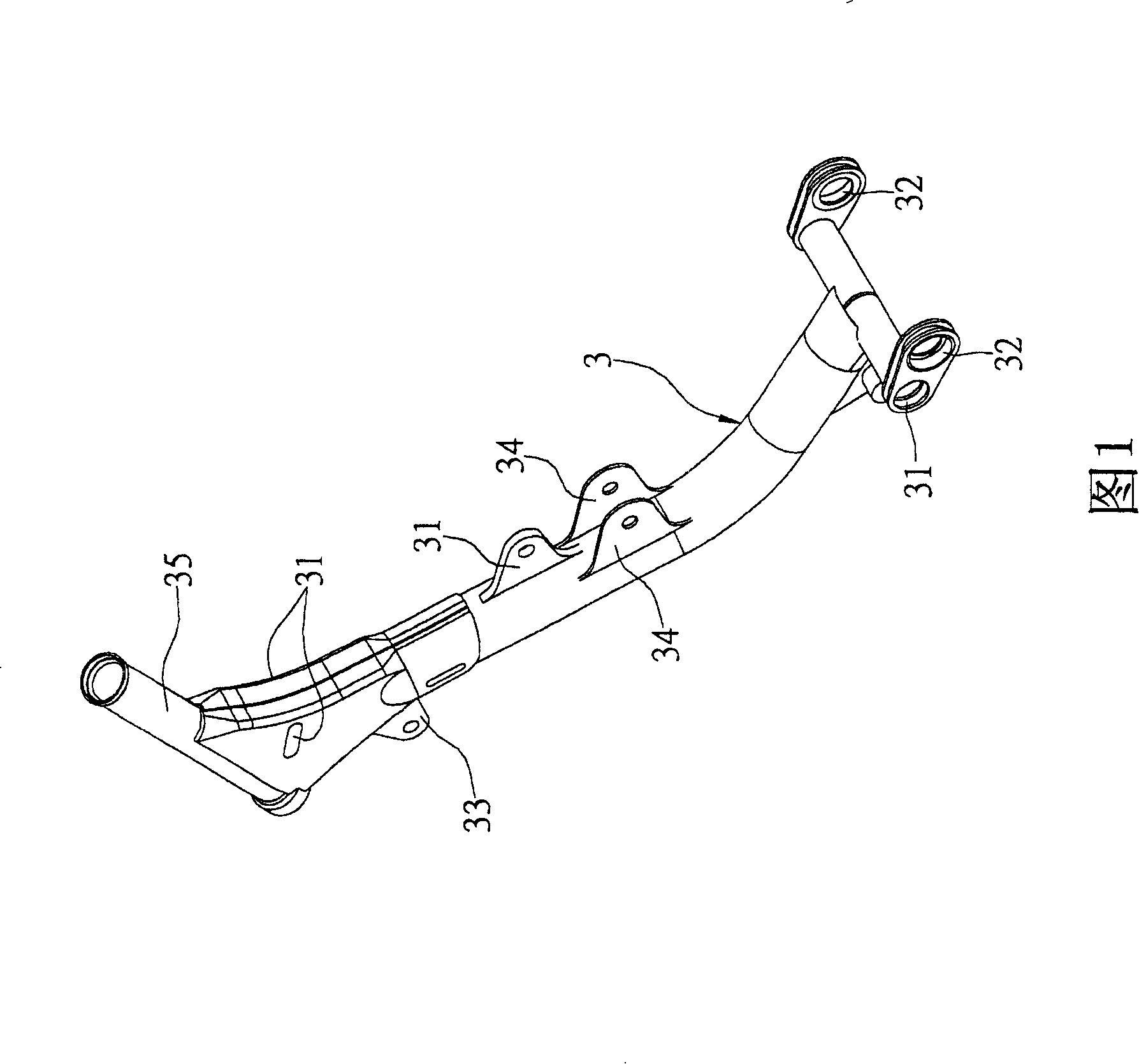 Bicycle frame structure for automatic bicycle