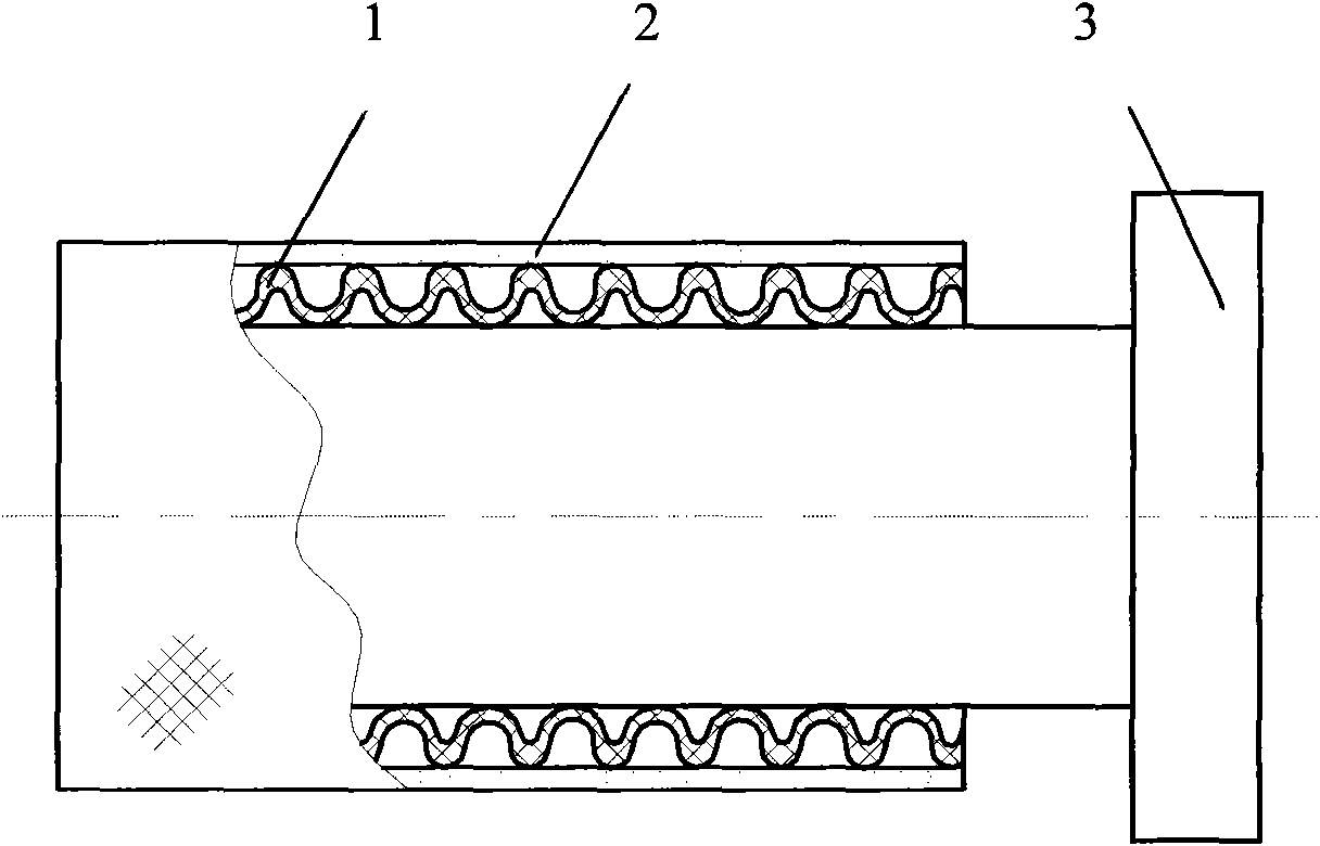 Processing method of steel wire reinforced polytetrafluoroethylene spiral tube component