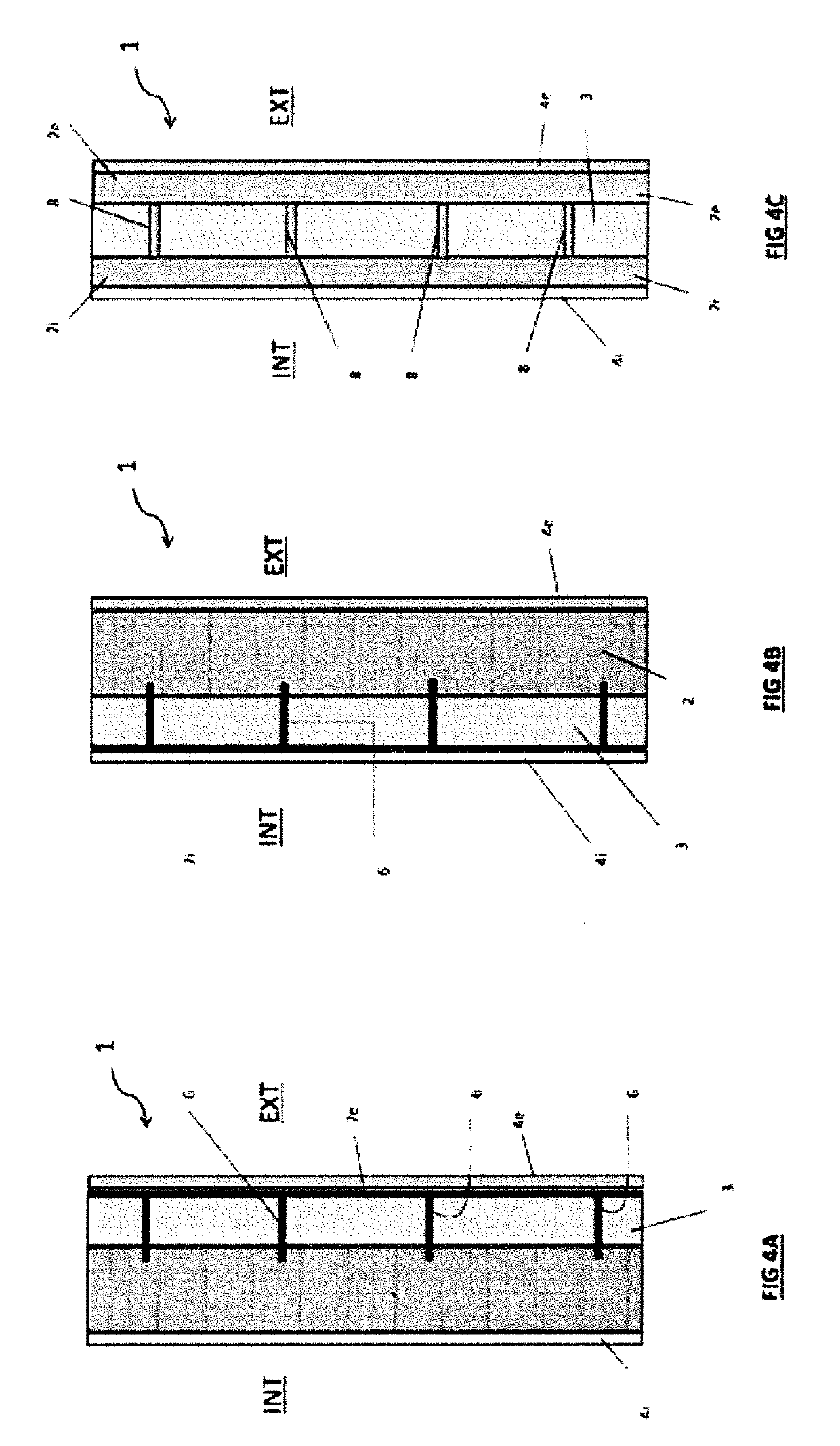 Multilayer insulating construction system for a building - method for its manufacture - dry composition for use in such manufacture
