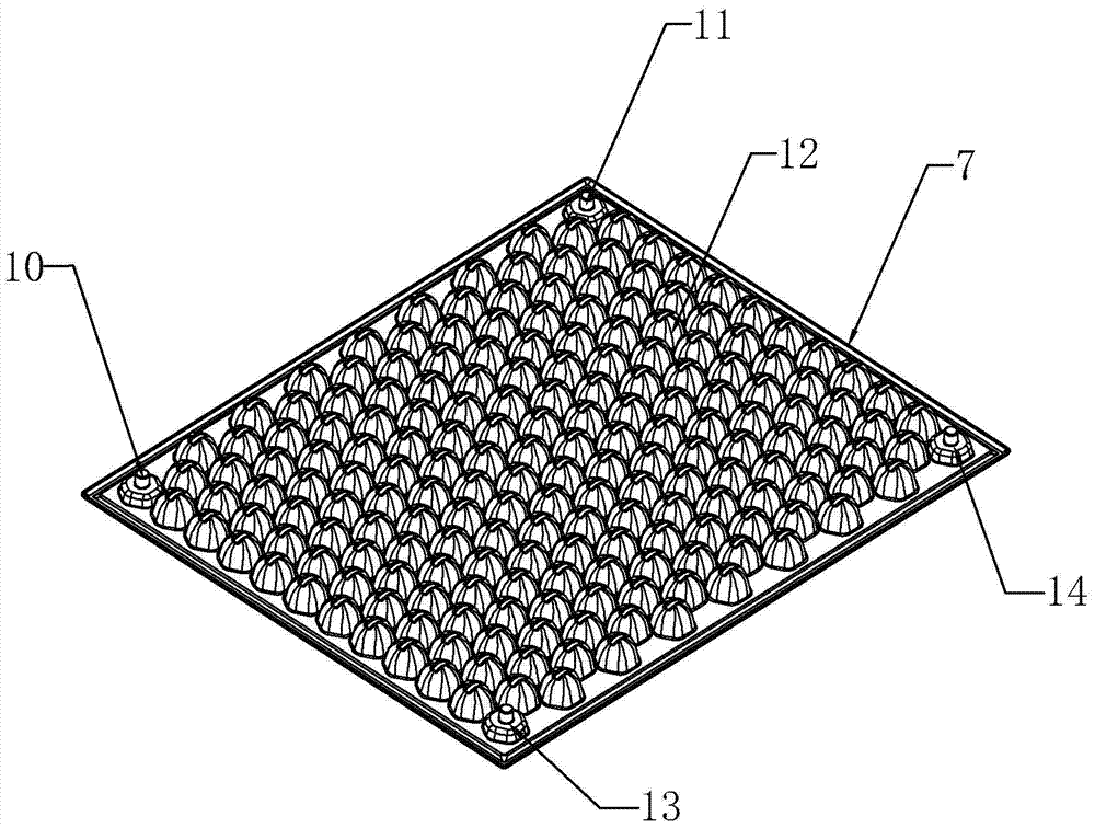 A double-concave honeycomb cavity hollow structure solar collector plate core