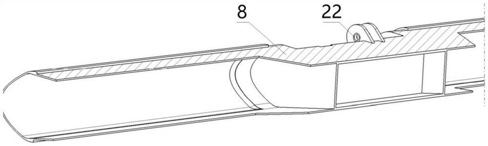 Unmanned aerial vehicle aileron structural component and unmanned aerial vehicle