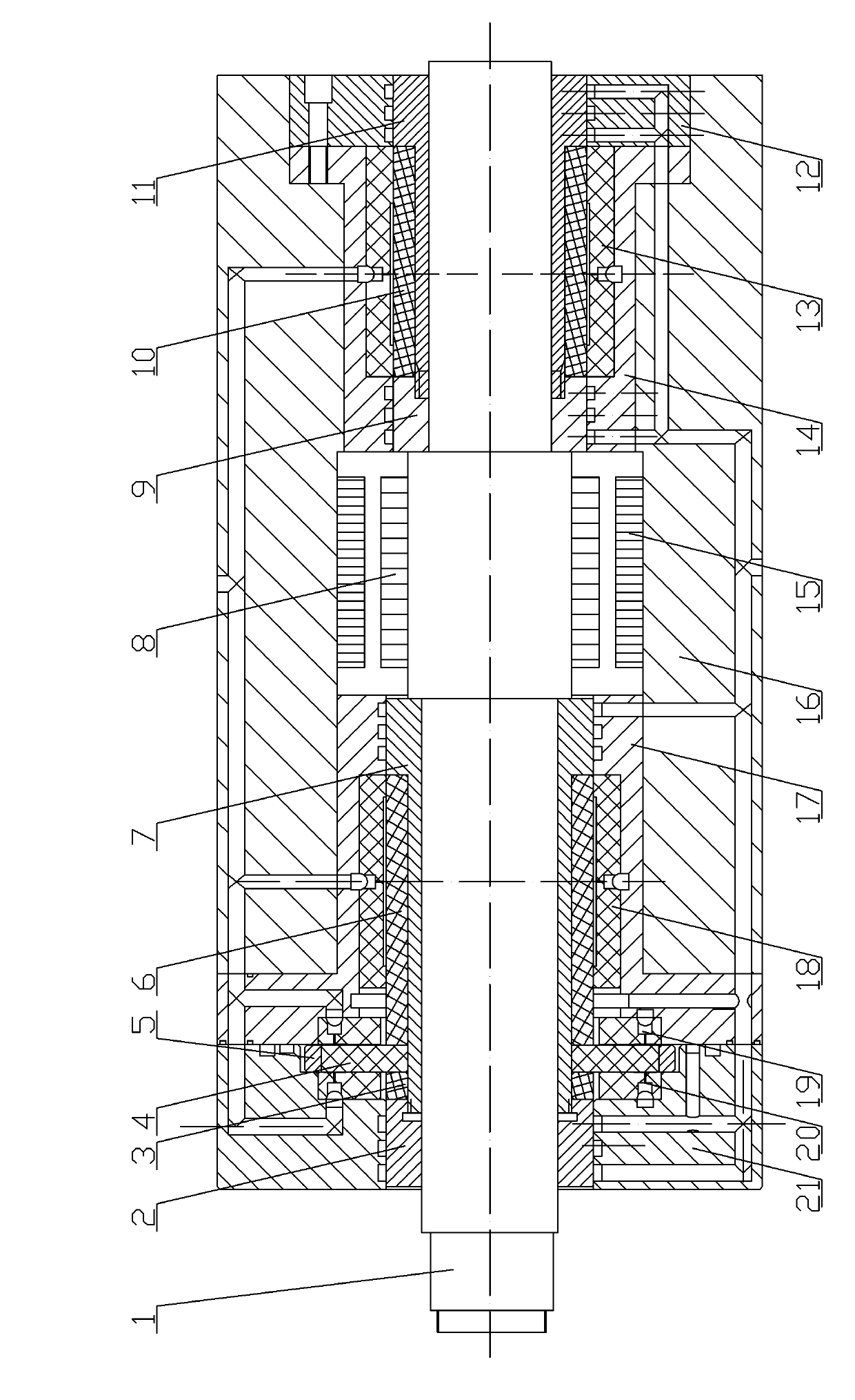 Precise type dynamic and static pressure ceramic main shaft device