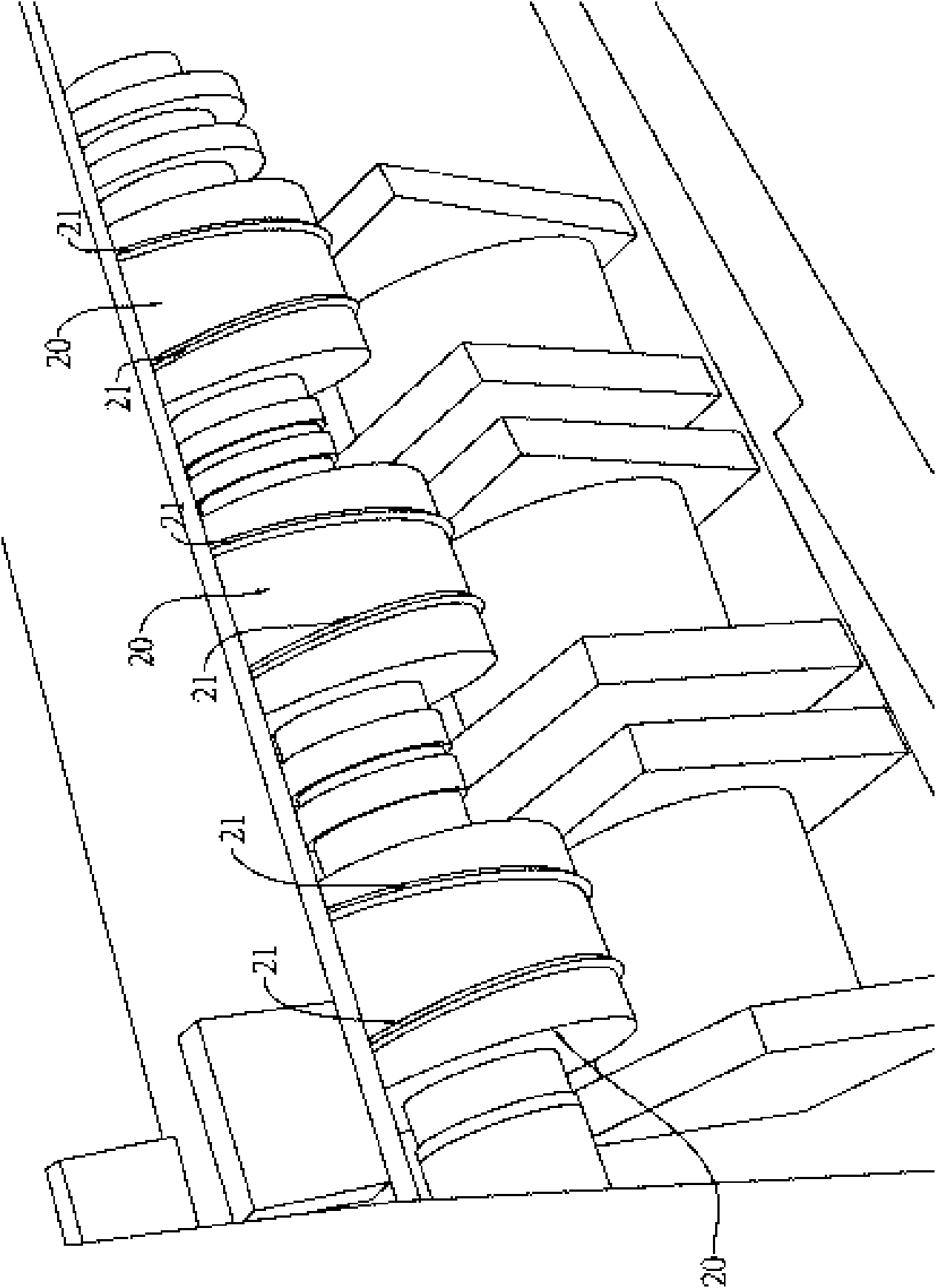 Manufacturing method of trapezoidal air filtering belt
