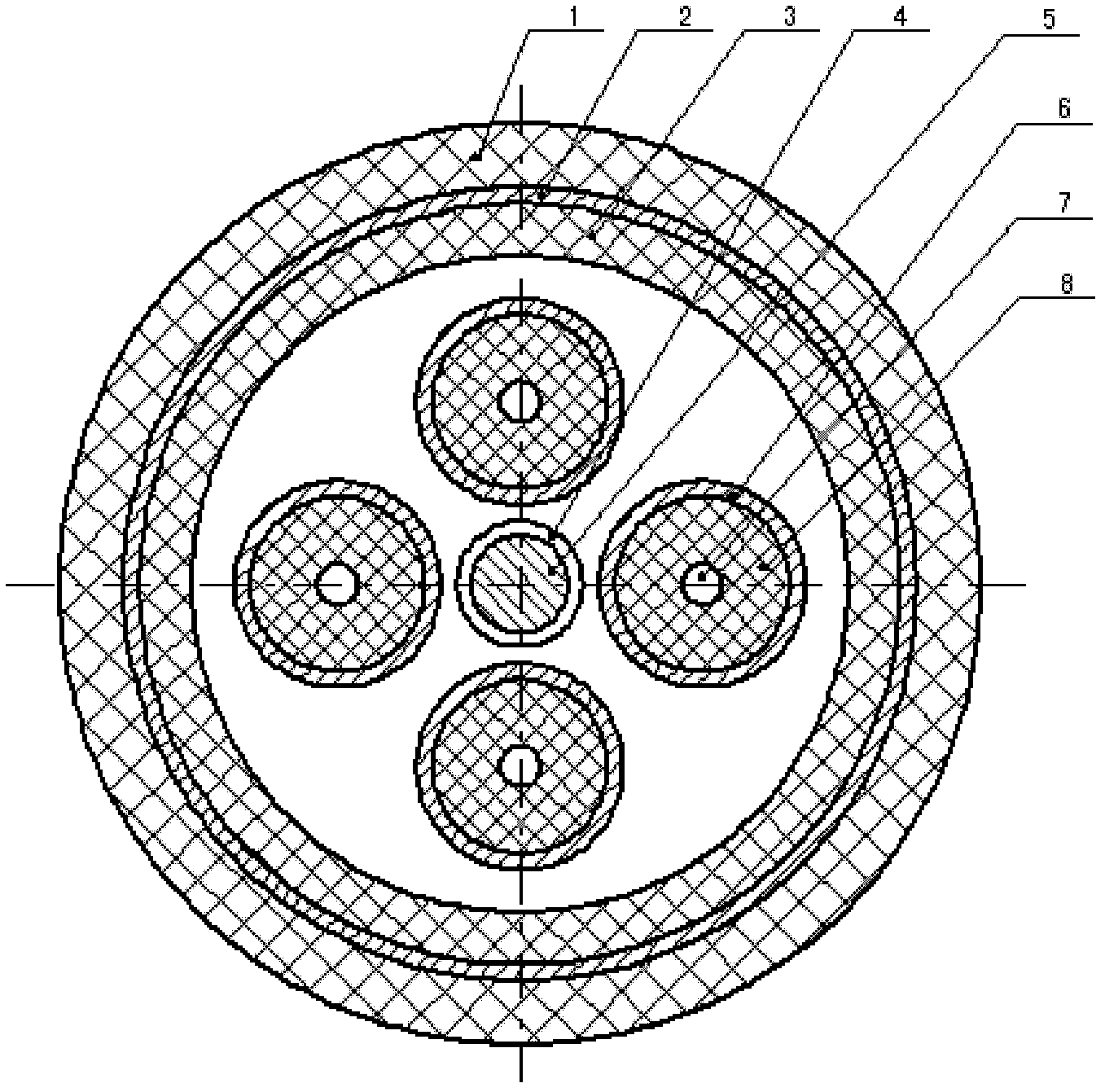 Deepwater liquid level exploration cable