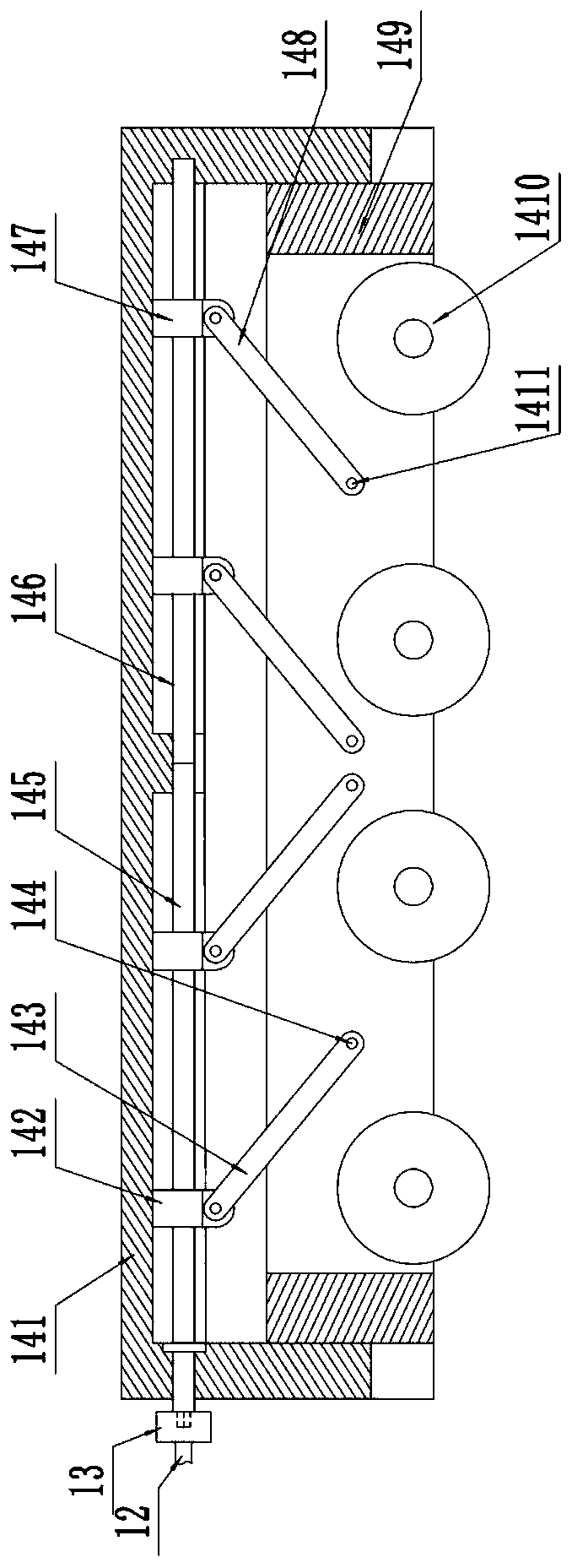 Transferring device of construction machinery