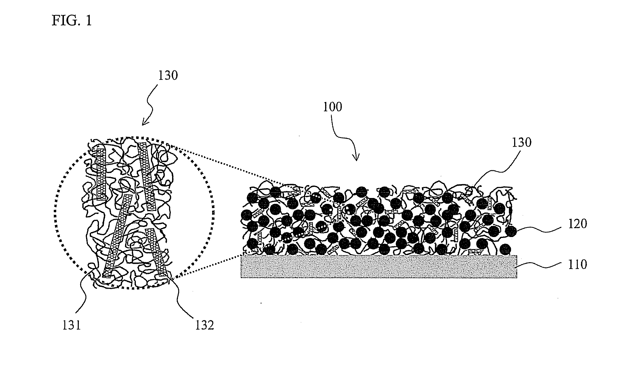 Composite binder containing carbon nanotube and lithium secondary battery employing the same
