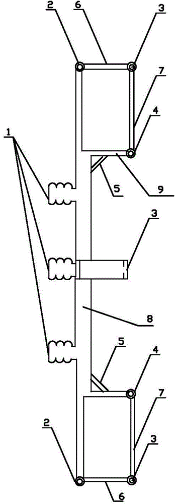 OPGW (Optical Fiber Composite Overhead Ground Wire) terminal reserved cable device of high voltage transformer substation