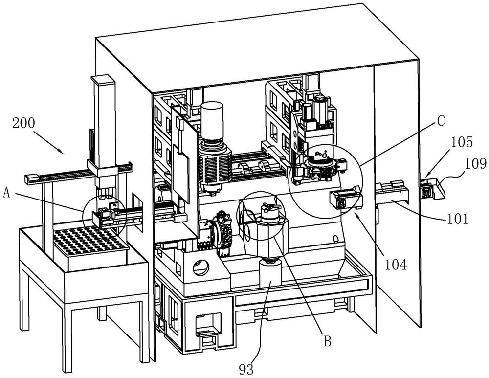 Erected-inverted machine tool with double spindles and double knife towers